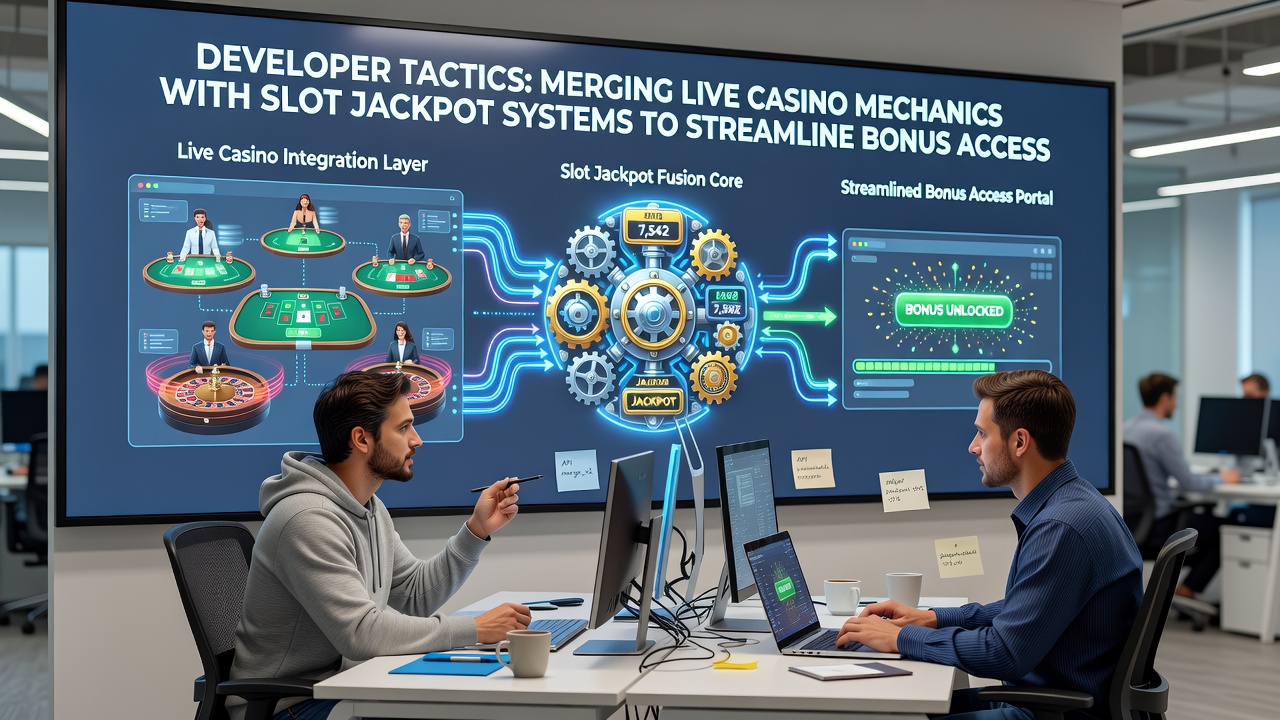 Diagram van jackpot systemen geïntegreerd met live casino en betalingsopties
