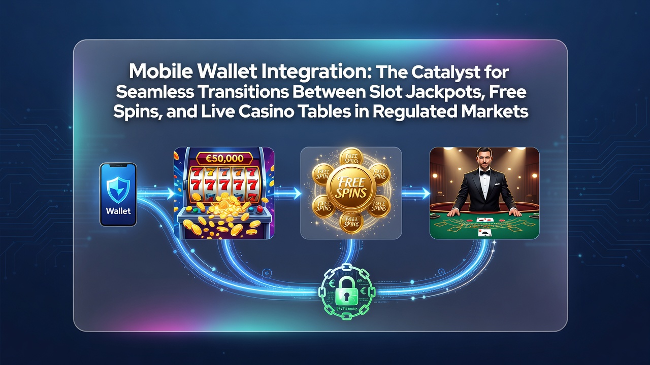 Mobiele wallet integratie in gereguleerde kansspelmarkten met naadloze overgangen tussen slots en live casino