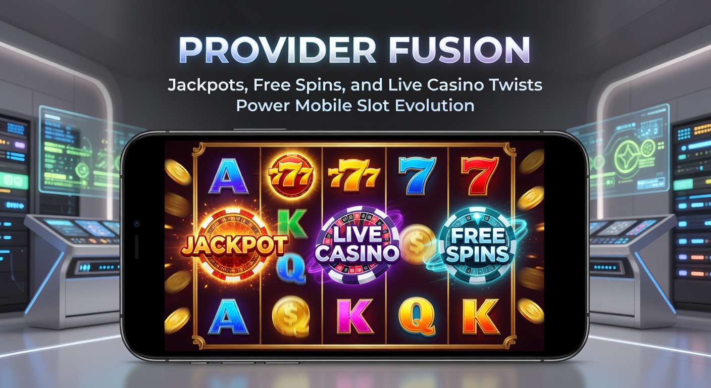 Mobiele slot met live dealer integratie, jackpot teller en free spins bonus