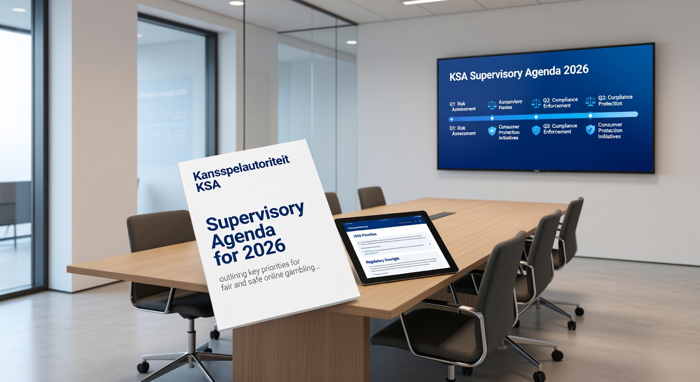 Afbeelding van een illegale gokautomaat in een niet-vergunde locatie, symboliserend de KSA-focus